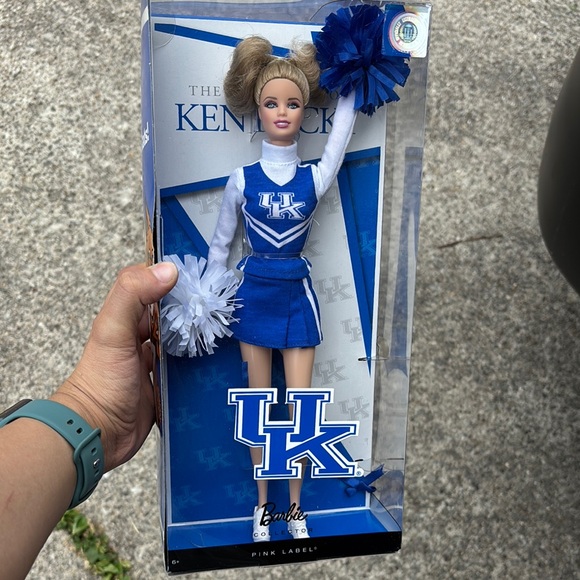 Barbie Cheerleader Doll in Blue and White Uniform